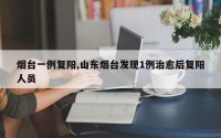 烟台一例复阳,山东烟台发现1例治愈后复阳人员